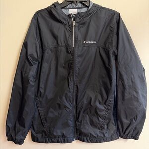 Columbia Kids Black rain Jacket youth XL